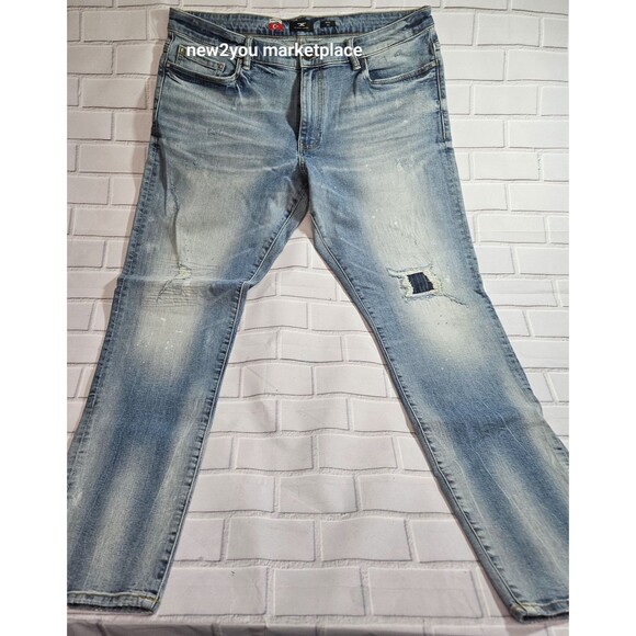 new Jordan Craig straight leg size 40x32 black label Denim blue jeans - Picture 4 of 8